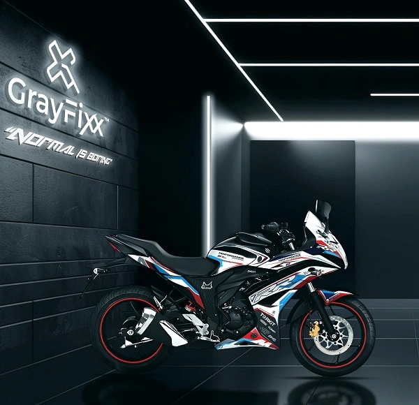 RR Edition Full Body Sticker for Gixxer SF 150 Bs4 | Made in Premium Gloss Vinyl with FPF (Fade Protection Film), Waterproof, Precut Sticker, Pack of 1